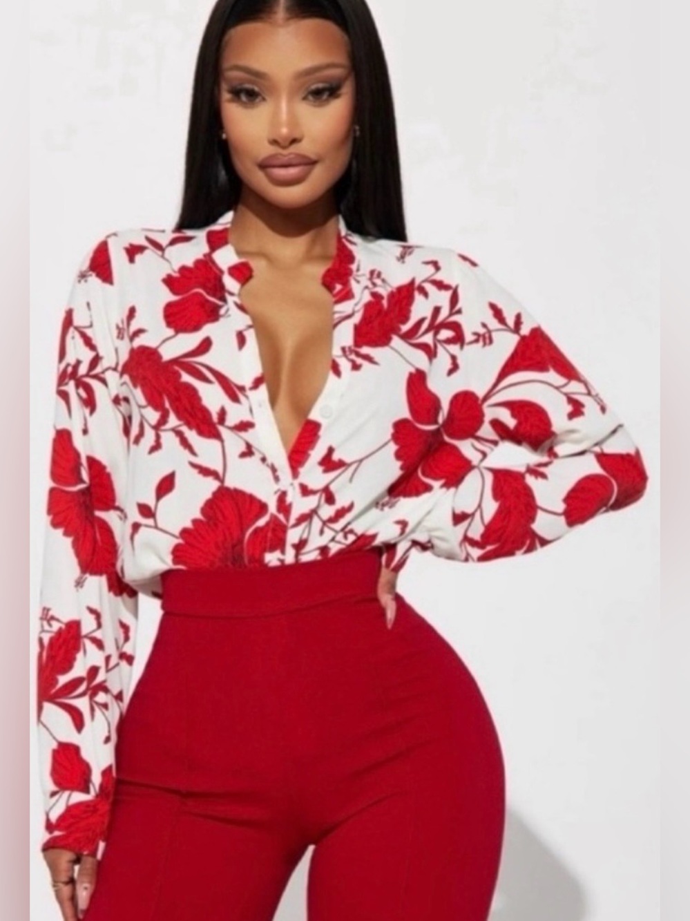 Fashion Nova Floral Blouse